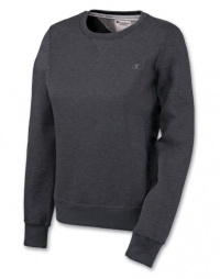 Champion Women's Eco Fleece Crewneck Sweatshirt, Granite Heather, Medium Champion Women's Eco Fleece Crewneck Sweatshirt, Granite Heather, Medium