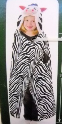 Cuddly Creatures Zebra Hooded Wrap Cuddly Creatures Zebra Hooded Wrap