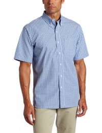IZOD Men's Short Sleeve Tattersall Button Down Shirt IZOD Men's Short Sleeve Tattersall Button Down Shirt