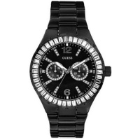 GUESS? Women's 13553L Stainless Steel Crystal Accented Watch GUESS? Women's 13553L Stainless Steel Crystal Accented Watch