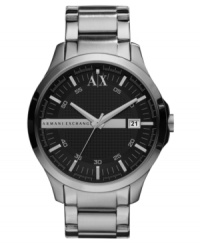 A classically handsome timepiece that fits in at work or at play, by AX Armani Exchange. A classically handsome timepiece that fits in at work or at play, by AX Armani Exchange.
