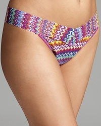 Hanky Panky updates its original lace thong design with a striking zig zag print. Style #8G1184 Hanky Panky updates its original lace thong design with a striking zig zag print. Style #8G1184