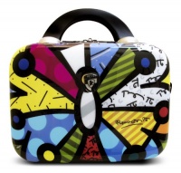 Heys USA Luggage Britto Butterfly Hard Side Beauty Case, Multi-Colored, One Size Heys USA Luggage Britto Butterfly Hard Side Beauty Case, Multi-Colored, One Size