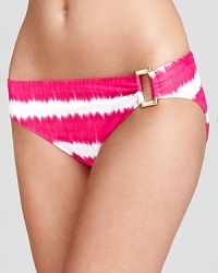 On trend Ikat print proves right for the beach with this halter neck bikini from Lauren by Ralph Lauren. The cut is utterly flattering -- gold ring detailing adds a hint of glitz. On trend Ikat print proves right for the beach with this halter neck bikini from Lauren by Ralph Lauren. The cut is utterly flattering -- gold ring detailing adds a hint of glitz.
