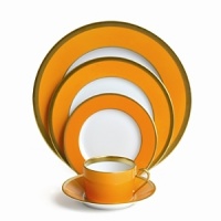 Haviland's Laque de Chine Gold is both timeless and modern, enabling traditional color-matching selections to radical color combinations. Unique pieces' smooth, bold colors are united by a brilliant gold band. Haviland's Laque de Chine Gold is both timeless and modern, enabling traditional color-matching selections to radical color combinations. Unique pieces' smooth, bold colors are united by a brilliant gold band.