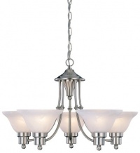 Hardware House 544452 Bristol 5-Light Chandelier, Brushed Nickel Hardware House 544452 Bristol 5-Light Chandelier, Brushed Nickel