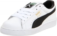 PUMA Clyde Leather Lace-Up Sneaker (Little Kid/Big Kid),White/Black,11.5 M US Little Kid PUMA Clyde Leather Lace-Up Sneaker (Little Kid/Big Kid),White/Black,11.5 M US Little Kid