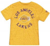 Los Angeles Lakers Gold Adidas Originals Navigating The Logo Tri-Blend T-Shirt