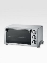 Make a complete meal for your family right on your countertop with this unique convection toaster oven. It's the best substitution for your conventional oven...large enough to make an entire meal while saving on energy by not having to fire up the oven for every meal.