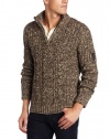 Calvin Klein Jeans Men's Half Zip Marl Cable Sweater