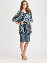 Boldly printed viscose jersey with a self-tie belt for a waist-flattering, customized fit. V-necklineDolman sleevesSelf-tie beltAbout 24 from natural waistViscoseDry cleanMade in Italy Model shown is 5'9 (175cm) wearing US size Small. Boldly printed viscose jersey with a self-tie belt for a waist-flattering, customized fit. V-necklineDolman sleevesSelf-tie beltAbout 24 from natural waistViscoseDry cleanMade in Italy Model shown is 5'9 (175cm) wearing US size Small.