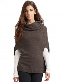 THE LOOKDraped cowlneckRibbed at neck, arm openings and hemCable-knit detailsTHE FITAbout 27 from shoulder to hemTHE MATERIALCashmereCARE & ORIGINDry cleanImported THE LOOKDraped cowlneckRibbed at neck, arm openings and hemCable-knit detailsTHE FITAbout 27 from shoulder to hemTHE MATERIALCashmereCARE & ORIGINDry cleanImported