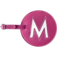 pb travel Leather Initial 'M' Luggage Tag pb travel Leather Initial 'M' Luggage Tag