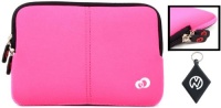 Disney P7100PD 7-Inch Princess Portable DVD Player Case, Neoprene Sleeve with Dual Internal Hidden Pockets. Color: Black / Magenta + NuVur ™ keychain (ND09FTM1) Disney P7100PD 7-Inch Princess Portable DVD Player Case, Neoprene Sleeve with Dual Internal Hidden Pockets. Color: Black / Magenta + NuVur ™ keychain (ND09FTM1)