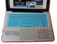iPearl High Grade Silicone Keyboard Skin Cover for MacBook / Pro / Air in Retail Packaging - AQUA iPearl High Grade Silicone Keyboard Skin Cover for MacBook / Pro / Air in Retail Packaging - AQUA