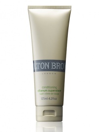 Out with skin stripped by shaving and in with a hydrating shaving experience. The problem: Dry skin, irritated by shaving. The answer:. Indian olibanum (aka frankincense) and vitamin E. This special formula gives a close shave with a rich creamy lather, softens hairs for a comfortable shave and leaves skin conditioned, not sore. Made in England. 4.2 oz. Out with skin stripped by shaving and in with a hydrating shaving experience. The problem: Dry skin, irritated by shaving. The answer:. Indian olibanum (aka frankincense) and vitamin E. This special formula gives a close shave with a rich creamy lather, softens hairs for a comfortable shave and leaves skin conditioned, not sore. Made in England. 4.2 oz.