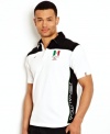Just in time for the summer. Sport your favorite country's style with this Mexico-inspired polo shirt from Nautica.