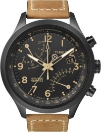 Timex Men's T2N700 Intelligent Quartz SL Series Fly-Back Chronograph Brown Leather Strap Watch Timex Men's T2N700 Intelligent Quartz SL Series Fly-Back Chronograph Brown Leather Strap Watch