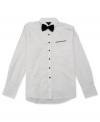 When you need to impress, this shirt from No Retreat with bow tie and matching buttons will make a lasting impression.