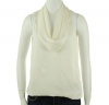 Michael Kors Cowl Neck Sleeveless Blouse Straw XS