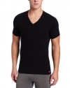 Calvin Klein Men's Prostretch Slim Fit V-Neck Tee, Black, Medium