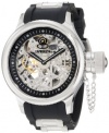 Invicta Men's 1088 Russian Diver Mechanical Skeleton Dial Black Polyurethane Watch