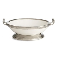 Arte Italicas best selling Tuscan Collection, the original pewter and ceramic dinnerware, combines white ceramic with our signature pewter trim. Hand-crafted in Italy of the highest quality materials, this classic collection translates seamlessly from traditional to contemporary, from casual to formal. Due to its popularity, the Tuscan line has grown to include more than 75 dinnerware items, serving pieces and accessories that can be mixed and matched with many of our product lines. Dishwasher safe on the low-heat setting. Please use non-abrasive detergents. Arte Italicas best selling Tuscan Collection, the original pewter and ceramic dinnerware, combines white ceramic with our signature pewter trim. Hand-crafted in Italy of the highest quality materials, this classic collection translates seamlessly from traditional to contemporary, from casual to formal. Due to its popularity, the Tuscan line has grown to include more than 75 dinnerware items, serving pieces and accessories that can be mixed and matched with many of our product lines. Dishwasher safe on the low-heat setting. Please use non-abrasive detergents.