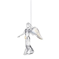 The latest addition to Swarovski's angel collection, this exquisite crystal ornament imparts wishes of peace, hope and tranquility. The latest addition to Swarovski's angel collection, this exquisite crystal ornament imparts wishes of peace, hope and tranquility.