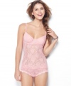 With underwire contour demi cups and an all-lace body with princess seams, Material Girl's Cupped camisole is a flirty little piece to add to your wardrobe. Style MG117