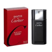 Cartier Santos De Cartier Eau De Toilette Spray for Men, 1.6 Ounce