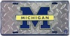 (6x12) University of Michigan Wolverines Diamond Cut Tin License Plate