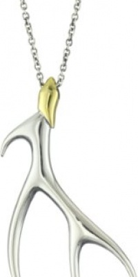 Elizabeth and James Antler Silver and Gold-Plated Pendant Necklace, 28-30 Elizabeth and James Antler Silver and Gold-Plated Pendant Necklace, 28-30