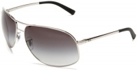 Ray-Ban RB3387 Aviator Wrap Sunglasses 67 mm, Non-Polarized, Silver/Grey Gradient Ray-Ban RB3387 Aviator Wrap Sunglasses 67 mm, Non-Polarized, Silver/Grey Gradient
