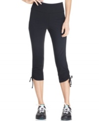 Whether heading to run the treadmill or errands, these ruched capri pants from Style&co. Sport will keep you looking sporty-chic! Whether heading to run the treadmill or errands, these ruched capri pants from Style&co. Sport will keep you looking sporty-chic!
