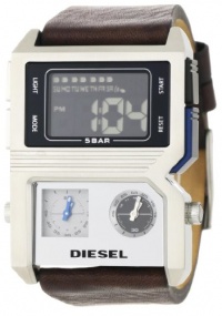 Diesel Men's DZ7174 Brown and Silver Advanced Analog-Digital Black Dial Watch