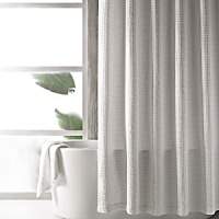 The Waffle shower curtain boasts a waffle knit texture in a variety of colors, making it the perfect blend of simplicity and sophistication. The Waffle shower curtain boasts a waffle knit texture in a variety of colors, making it the perfect blend of simplicity and sophistication.