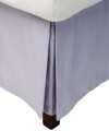 White Label by Calvin Klein Essex Small Diamond Bed Skirt, King, Crocus