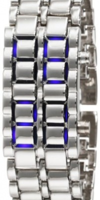 GGI International Women's WLed-Lava-SB Silver Stainless Steel Lava Blue LED Digital Bracelet Watch GGI International Women's WLed-Lava-SB Silver Stainless Steel Lava Blue LED Digital Bracelet Watch