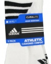 adidas Men's Cushioned 3STR 3-Pack No Show Sock