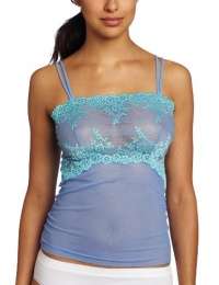 Wacoal Women's Embrace Lace Cami Shirt, Provence/Capri, Large Wacoal Women's Embrace Lace Cami Shirt, Provence/Capri, Large