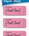 PaperMate Pink Pearl Premium Medium Rubber Eraser, 3-Count (70502PP)