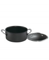 A must-have for any busy chef, this durable and versatile sauce pan ushers superior convenience into your kitchen by coupling a hard-anodized exterior with a nonstick dishwasher-safe finish that lasts and lasts and lasts. Cook a perfect meal and then clean up quick with no hassle! Lifetime warranty.