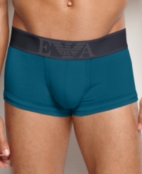 These trunks from Emporio Armani are made to keep everything comfortable, cool and stylish. These trunks from Emporio Armani are made to keep everything comfortable, cool and stylish.