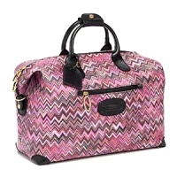 A gorgeous Missoni design adorns this beautiful duffel from Bric's. A gorgeous Missoni design adorns this beautiful duffel from Bric's.