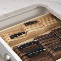 Wusthof In-Drawer Knife Block, 7 Slot: Hardwood Knife Tray Wusthof In-Drawer Knife Block, 7 Slot: Hardwood Knife Tray