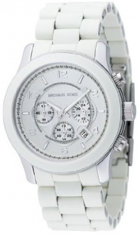 Michael Kors Watches Oversized White PU Runway