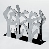 Paper napkin holder in mirror polished 18/10 stainless steel.