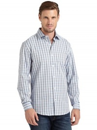 THE LOOKPlaid designShirt collarFront button closureLong button cuff sleevesShirttail hemTHE MATERIALCottonCARE & ORIGINMachine washImported THE LOOKPlaid designShirt collarFront button closureLong button cuff sleevesShirttail hemTHE MATERIALCottonCARE & ORIGINMachine washImported