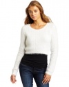 Joe's Jeans Women's Sam Crop Sweater, Ivory, Medium