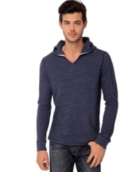 Easy, fuss-free dressing begins with Buffalo David Bitton's classic split neck hoodies. Easy, fuss-free dressing begins with Buffalo David Bitton's classic split neck hoodies.